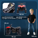 AIYAPLAY 6V Kids ATV, Battery Powered Ride on Car for Ages 3-8 Years