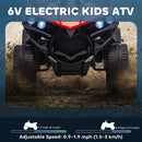 AIYAPLAY 6V Kids ATV, Battery Powered Ride on Car for Ages 3-8 Years