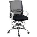 HOMCOM Draughtsman Chair, Mesh Ergonomic Drafting Chair