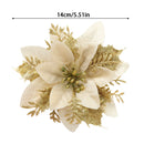 Lifeideas 24-Piece Artificial Poinsettia Christmas Tree Flowers Festive Xmas Ornaments