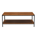 Livingandhome Industrial Style 2-Tier Coffee Table