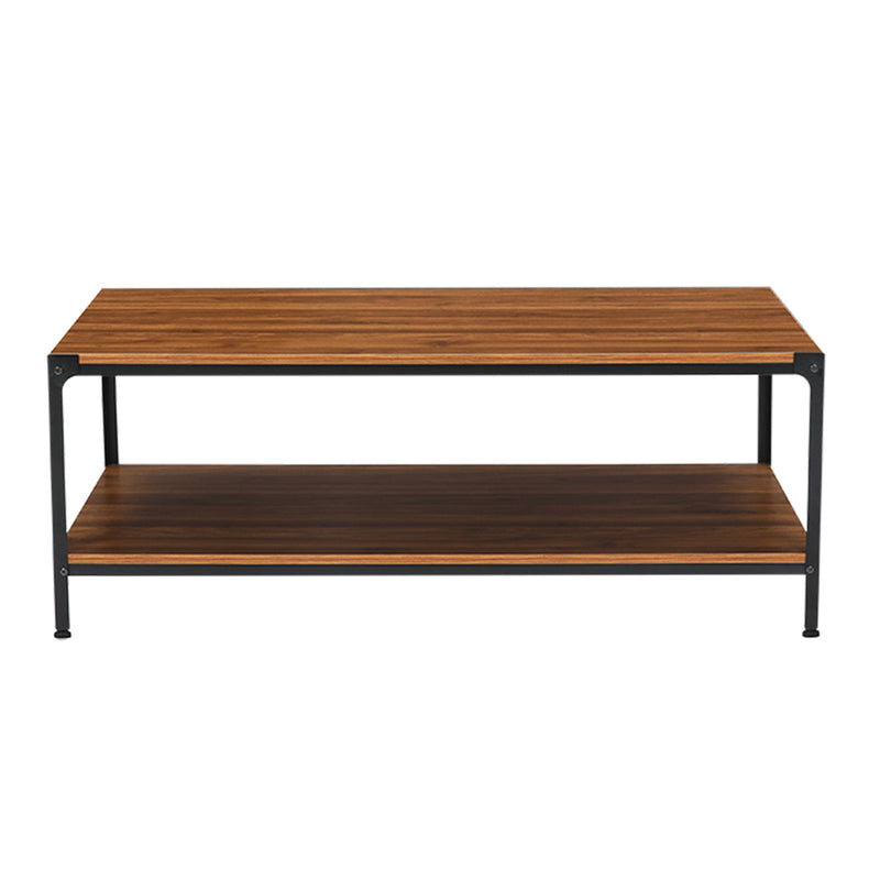 Livingandhome Industrial Style 2-Tier Coffee Table