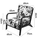 Livingandhome Velvet Upholstered Armchair