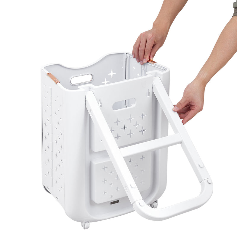 Lifeideas 3-Tier Foldable Laundry Baskets with Casters