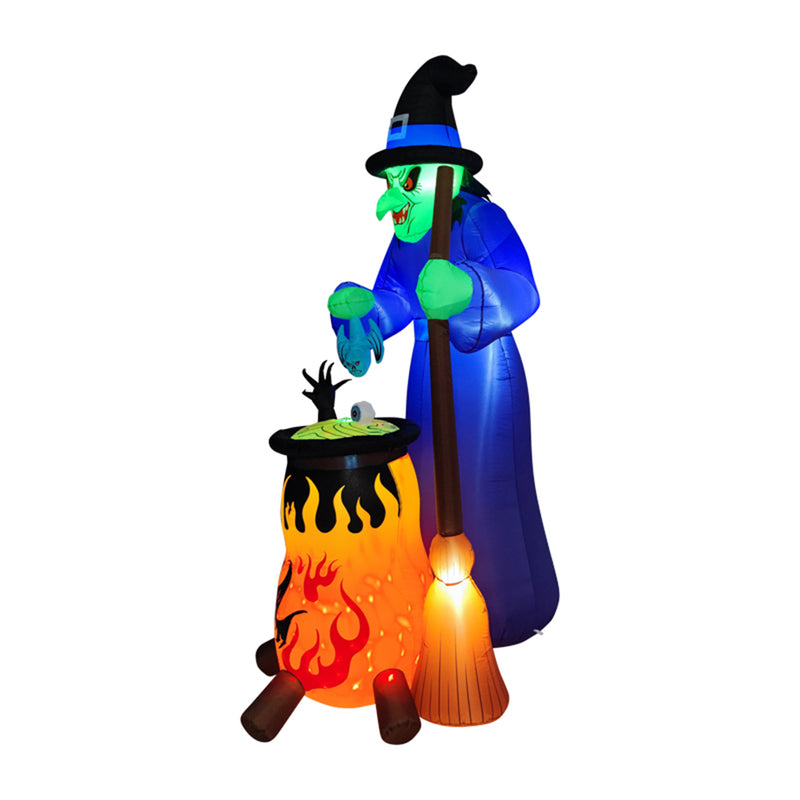 Lifeideas 7ft Halloween Inflatable Witch with Built In LED Lights