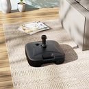 Garden Sanctuary PP Square Plastic Water and Sand Filled Freestanding Parasol Base