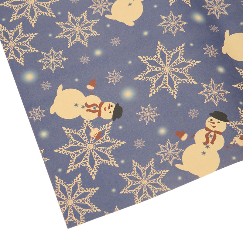 Lifeideas 10pcs Christmas Rustic Kraft Wrapping Paper Sheets