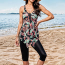 2 Piece Tankini Swimsuit With Double Shoulder Straps