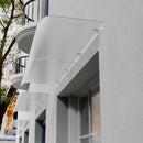 Garden Sanctuary Frosted Window Door Awning Canopy