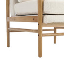 Livingandhome Direct Teddy Bear Fur Wooden Armchair