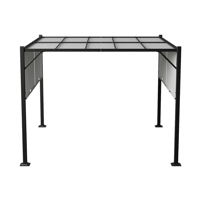 Breeins Outdoor Garden Retractable Pergola with Canopy