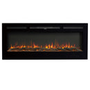 Recessed/Wall Mounted Electric Fireplace Adjustable Flame with Remote