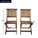 Outdoor 6 Person Folding Rectangular Wooden Garden Dining Table Chairs and 2 Benches Set
