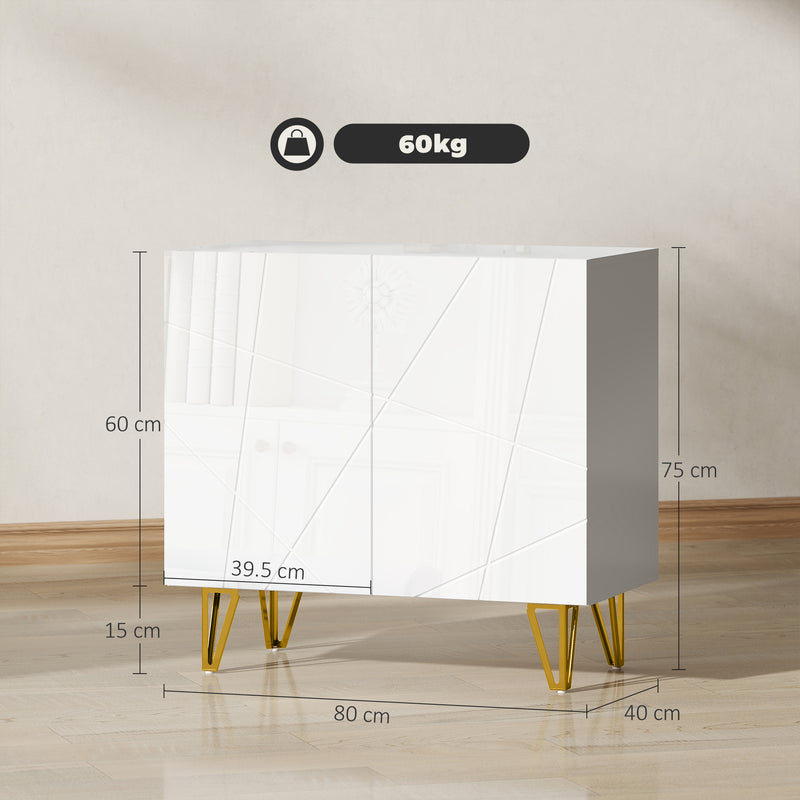 HOMCOM Storage Cabinet, Sideboard with Adjustable Shelf