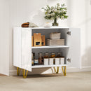 HOMCOM Storage Cabinet, Sideboard with Adjustable Shelf
