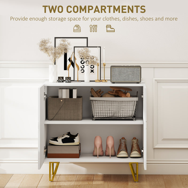 HOMCOM Storage Cabinet, Sideboard with Adjustable Shelf