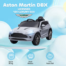 AIYAPLAY Aston Martin DBX Licensed 12V Kids Electric Car w/ Remote