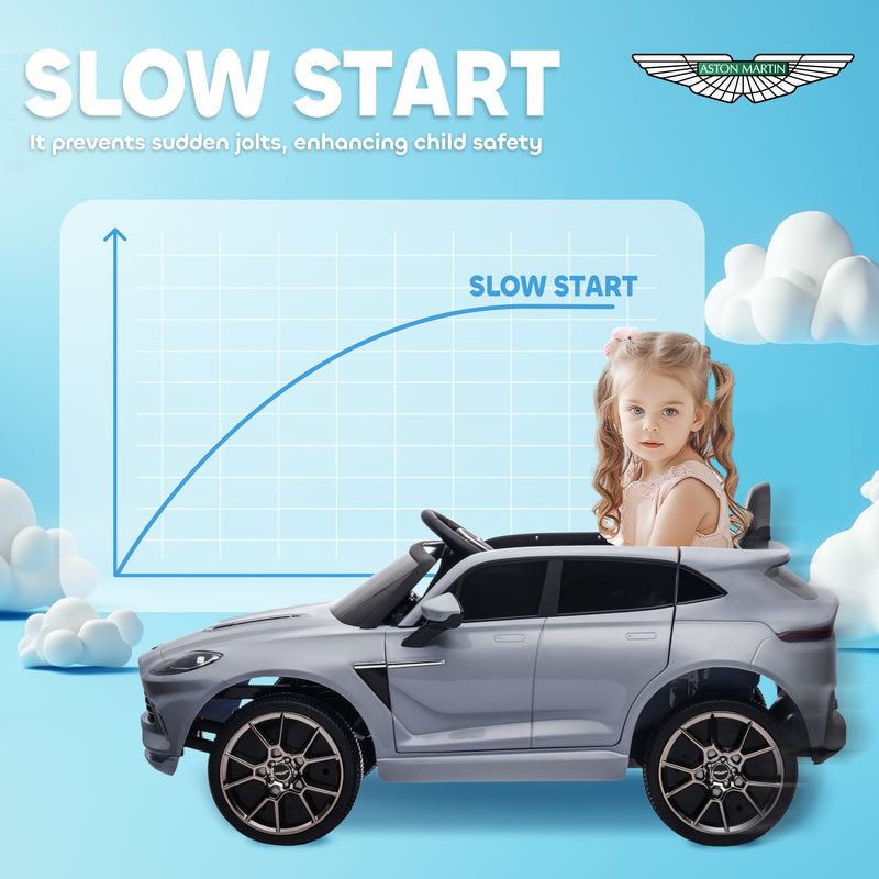 AIYAPLAY Aston Martin DBX Licensed 12V Kids Electric Car w/ Remote