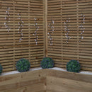 4.8m x 0.5m 425 LED Frosted Cluster Curtain Christmas Lights in White