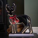 40cm Light up Reindeer Christmas Infinity Light with Red and Warm White LEDs