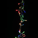 960 LED 12.4m Premier Cluster Indoor Outdoor Multi Function Mains Operated Christmas Lights with Timer on Clear Cable in Multicoloured