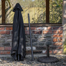 Samuel Alexander 2.7m Havana Garden Patio Parasol with Crank Handle in Black