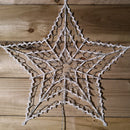 52cm Light up Christmas Star Silhouette Hanging Decoration with 100 Warm White LEDs