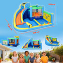 AIYAPLAY 8 in 1 Bouncy Castle for Kids, Inflatable Bounce House with Slide