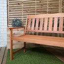 Cartmel 2 Seater Outdoor Wooden Garden Patio Bench