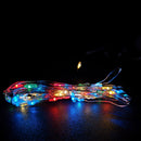 50 LED 2.5m Premier MicroBrights Indoor Outdoor Christmas Multi Function Battery Operated Lights with Timer on Pin Wire in Multicoloured