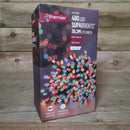 480 LED 38.3m Premier SupaBrights Indoor Outdoor Christmas Multi Function Mains Operated String Lights with Timer in Multicoloured