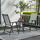 Outsunny 35.5cm Round Mosaic Garden Side Table Plant Stand w/ Shelf