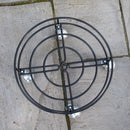 37cm Black Metal Heavy Duty Plant Pot Trolley On Castor Wheels