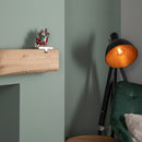 16cm Red And Green Santa Sleigh Christmas Stocking Holder With Hook