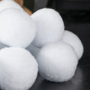6cm 12 Pack of White Fabric Christmas Faux Snowballs