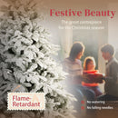 HOMCOM Artificial Christmas Tree Hinged Xmas Tree