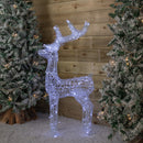 1.15m Light up Soft Acrylic Christmas Reindeer with 160 White LEDs