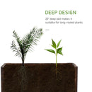 Outsunny Wooden Raised Garden Bed with Drainage Gaps