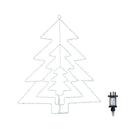 50cm Light Up 3 Layered Christmas Tree With 150 Multi-Action Green LEDs