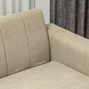 HOMCOM 3 Seater Sofa, Modern Fabric Couch with Channel Tufted