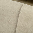 HOMCOM 3 Seater Sofa, Modern Fabric Couch with Channel Tufted