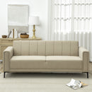 HOMCOM 3 Seater Sofa, Modern Fabric Couch with Channel Tufted