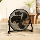 HOMCOM 20" 100W Desk Fan Home Office Moving Oscillation With 3-Speed Wind