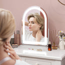 HOMCOM Vanity Mirror with Lights, 3 Colour, 360° Rotation, Touch Screen