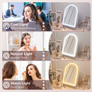 HOMCOM Vanity Mirror with Lights, 3 Colour, 360° Rotation, Touch Screen