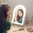 HOMCOM Vanity Mirror with Lights, 3 Colour, 360° Rotation, Touch Screen