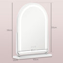 HOMCOM Vanity Mirror with Lights, 3 Colour, 360° Rotation, Touch Screen