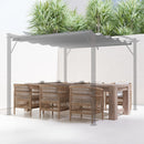 Outsunny Pergola Shade Cover Replacement Canopy for 4 x 3(m) Pergola, Cream