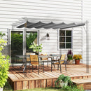 Outsunny Pergola Shade Cover Replacement Canopy for 4 x 3(m) Pergola, Cream