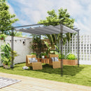 Outsunny Pergola Shade Cover Replacement Canopy for 4 x 3(m) Pergola, Cream